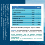 Leber Care Nährwerttabelle mit Silymarin, Cholin und Artischockenextrakt zur Unterstützung der Lebergesundheit und Entgiftung